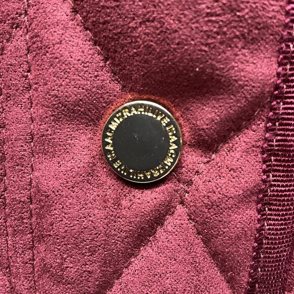 2X Faux Suede Quilted Barn Jacket with Lining-Spiced Wine Isaac Mizrahi Live! - Picture 7 of 13